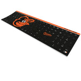 Baltimore Orioles Personalized Endzone Solid Curved Wireless Keyboard