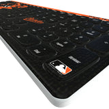 Baltimore Orioles Personalized Endzone Solid Curved Wireless Keyboard