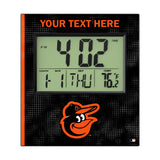 Baltimore Orioles Personalized Hatch Wall Clock