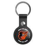 Baltimore Orioles Personalized Insignia Black Airtag Holder