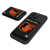 Baltimore Orioles Personalized Insignia Black Magnetic Credit Card Wallet