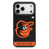 Baltimore Orioles Personalized Stripe Bump Phone Case for Apple iPhone