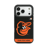 Baltimore Orioles Personalized Stripe Bump Phone Case for Apple iPhone