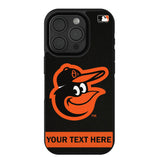 Baltimore Orioles Personalized Stripe Bump Phone Case for Apple iPhone