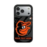 Baltimore Orioles Personalized Tilt Bump Phone Case for Apple iPhone