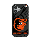 Baltimore Orioles Personalized Tilt Bump Phone Case for Apple iPhone 17 Series