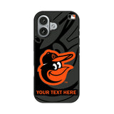 Baltimore Orioles Personalized Tilt Bump Phone Case for Apple iPhone