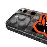 Baltimore Orioles Plaid Black Bling Phone Case for Apple iPhone