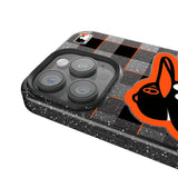 Baltimore Orioles Plaid Black Bling Phone Case for Apple iPhone