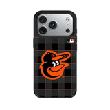Baltimore Orioles Plaid MagSafe Compatible Phone Case for Apple iPhone