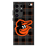 Baltimore Orioles Plaid MagSafe Compatible Phone Case for Samsung Galaxy
