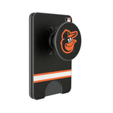 Baltimore Orioles Stripe PopSockets MagSafe-Compatible PopWallet+