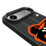 Baltimore Orioles Text Backdrop Bump Phone Case for Apple iPhone