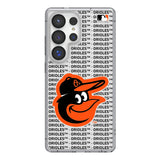 Baltimore Orioles Text Backdrop Clear Phone Case for Samsung Galaxy