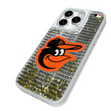 Baltimore Orioles Text Backdrop Glitter Phone Case for Apple iPhone