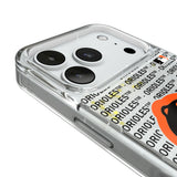 Baltimore Orioles Text Backdrop Glitter Phone Case for Apple iPhone