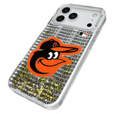 Baltimore Orioles Text Backdrop Glitter Phone Case for Apple iPhone