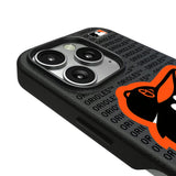 Baltimore Orioles Text Backdrop MagSafe Compatible Phone Case for Apple iPhone