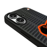 Baltimore Orioles Text Backdrop MagSafe Compatible Phone Case for Apple iPhone