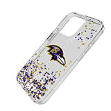 Baltimore Ravens Confetti Clear Phone Case for Apple iPhone
