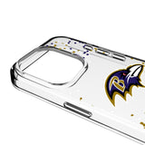 Baltimore Ravens Confetti Clear Phone Case for Apple iPhone