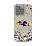 Baltimore Ravens Confetti Clear Phone Case for Apple iPhone