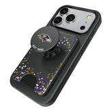 Baltimore Ravens Confetti PopSockets MagSafe-Compatible PopWallet+