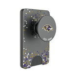Baltimore Ravens Confetti PopSockets MagSafe-Compatible PopWallet+
