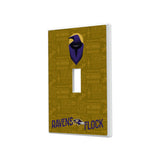 Baltimore Ravens Deco Hidden-Screw Light Switch Plate