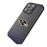 Baltimore Ravens Linen Black Bling Phone Case for Apple iPhone