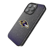 Baltimore Ravens Linen Black Bling Phone Case for Apple iPhone