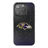 Baltimore Ravens Linen Black Bling Phone Case for Apple iPhone