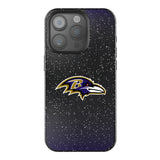 Baltimore Ravens Linen Black Bling Phone Case for Apple iPhone