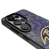Baltimore Ravens Paisley MagSafe Compatible Phone Case for Samsung Galaxy 26 Series