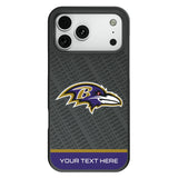 Baltimore Ravens Personalized EndZone Plus Bump Phone Case for Apple iPhone