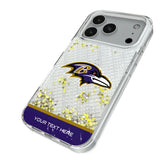 Baltimore Ravens Personalized EndZone Plus Glitter Phone Case for Apple iPhone