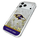 Baltimore Ravens Personalized EndZone Plus Glitter Phone Case for Apple iPhone