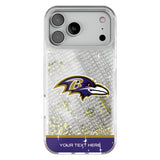 Baltimore Ravens Personalized EndZone Plus Glitter Phone Case for Apple iPhone