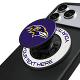 Baltimore Ravens Personalized Endzone Solid PopSockets Magnetic Phone Grip and Stand