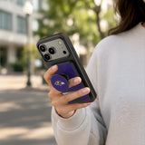 Baltimore Ravens Personalized Endzone Solid PopSockets MagSafe-Compatible PopWallet+