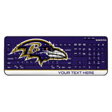 Baltimore Ravens Personalized Endzone Solid Wireless USB Keyboard