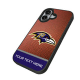 Baltimore Ravens Personalized Football Bump Phone Case for Apple iPhone
