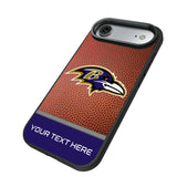 Baltimore Ravens Personalized Football Bump Phone Case for Apple iPhone