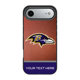 Baltimore Ravens Personalized Football Bump Phone Case for Apple iPhone