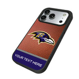 Baltimore Ravens Personalized Football Bump Phone Case for Apple iPhone