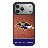 Baltimore Ravens Personalized Football Bump Phone Case for Apple iPhone