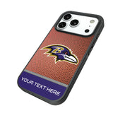 Baltimore Ravens Personalized Football Bump Phone Case for Apple iPhone