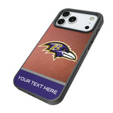 Baltimore Ravens Personalized Football Bump Phone Case for Apple iPhone