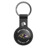Baltimore Ravens Personalized Insignia Black Airtag Holder