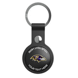 Baltimore Ravens Personalized Insignia Black Airtag Holder